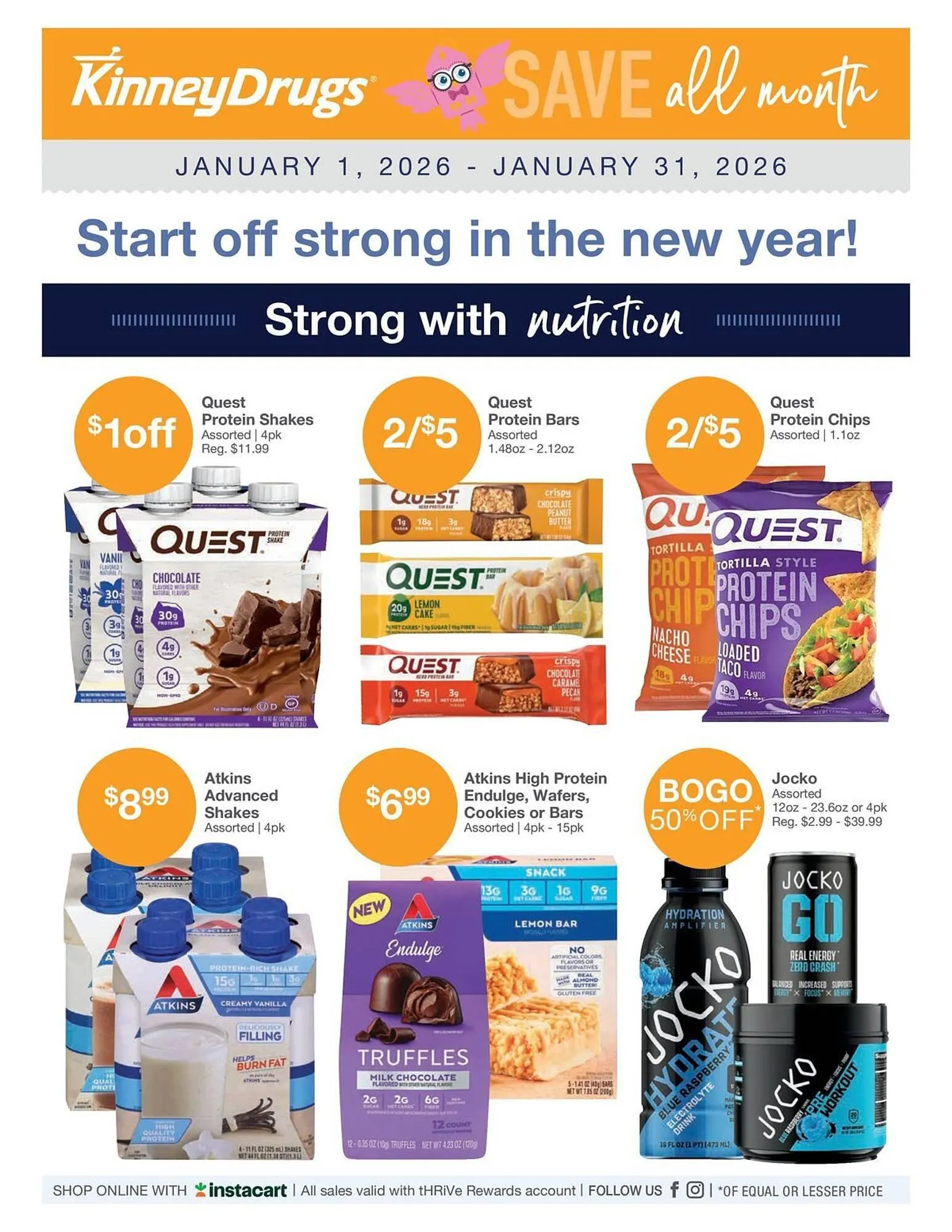 Weekly ad Kinney Drugs weekly ad from January 1 to January 31 2026 - Page 1