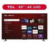 TCL 65” Class S4 (65S451) 4K UHD HDR Smart TV with Roku TV