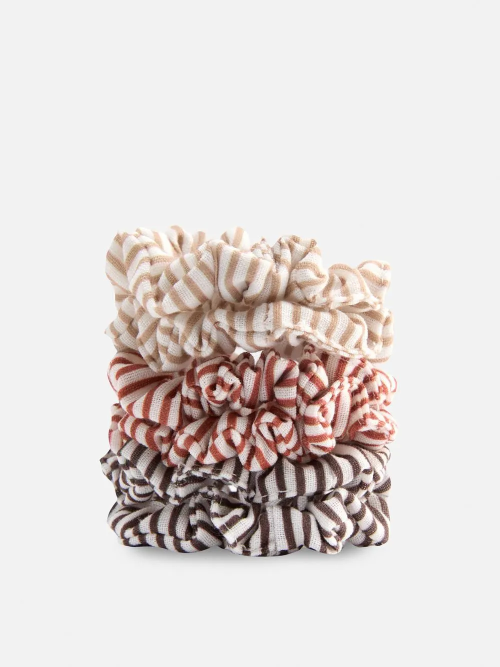 6-Pack Striped Hair Scrunchies