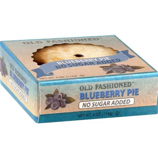 Old Fashioned Pie, No Sugar Added, Blueberry