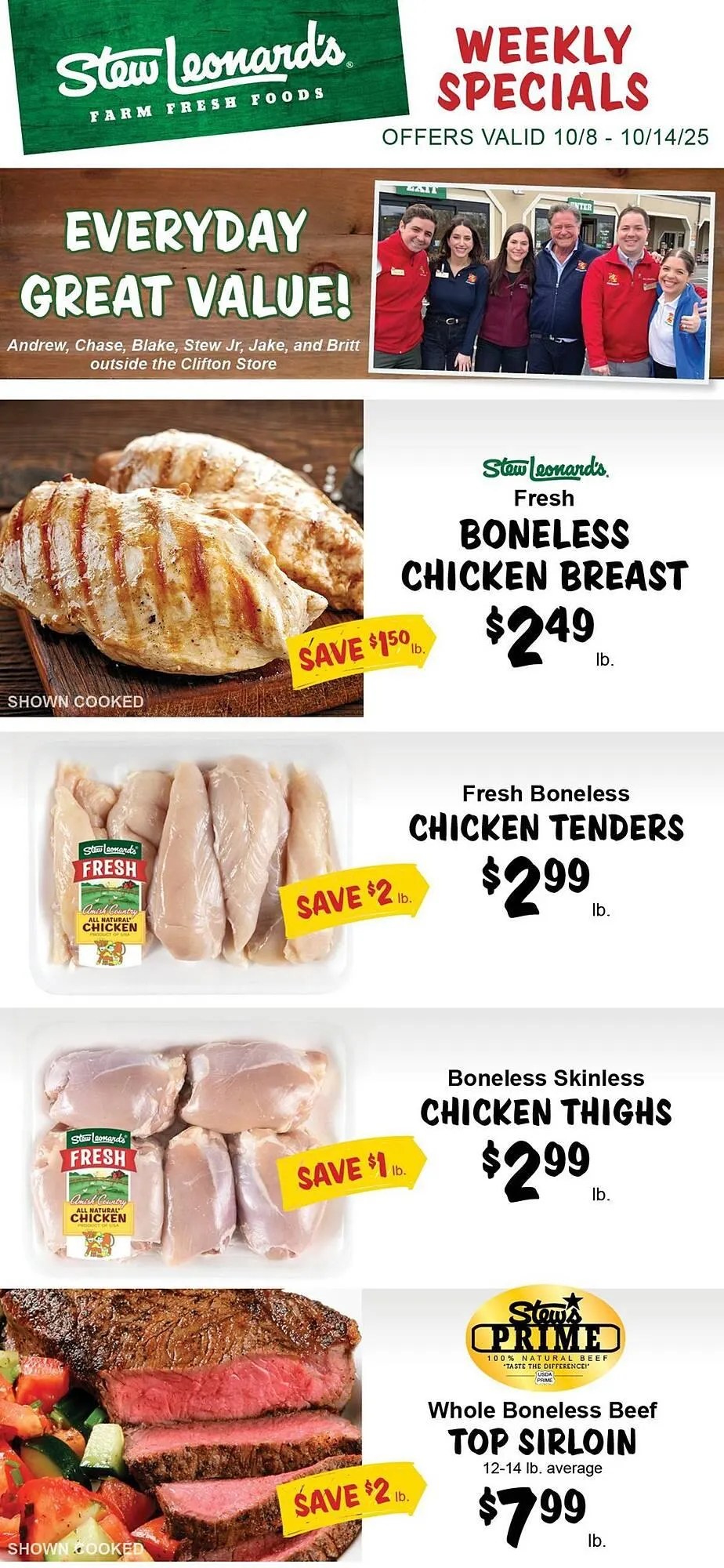 Weekly ad Stew Leonard's flyer from October 8 to October 14 2025 - Page 1