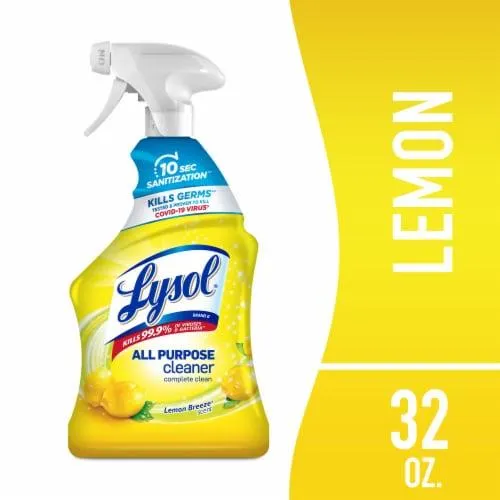 Lysol All Purpose Cleaner Spray, Disinfecting Spray, Lemon Breeze