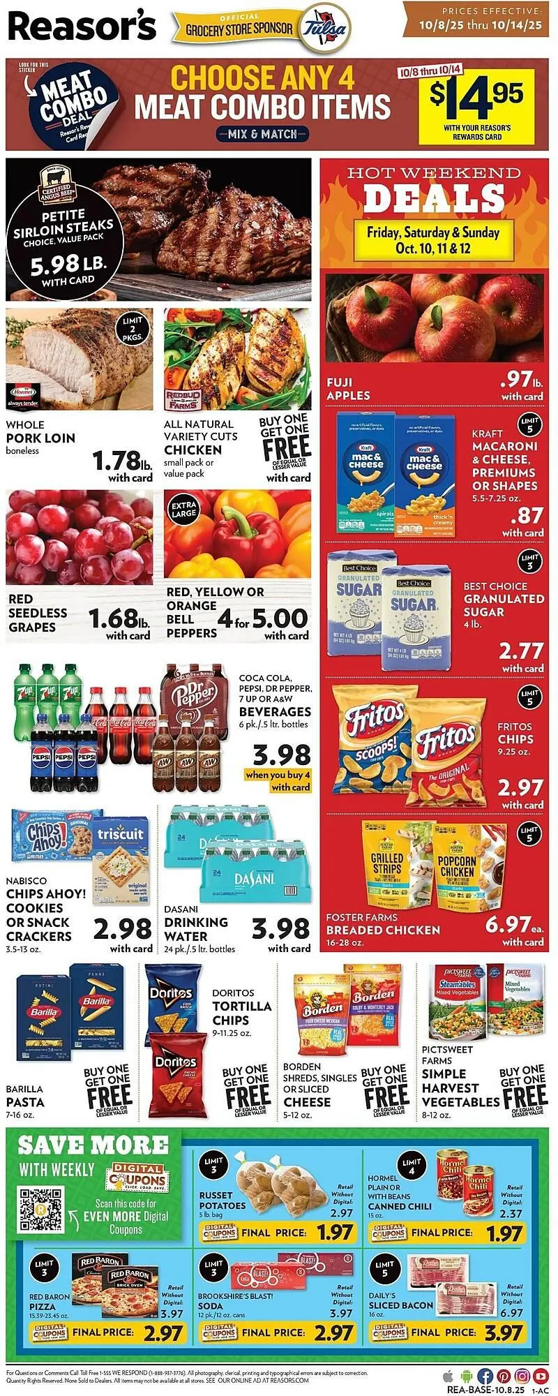 Weekly ad Reasors weekly ad from October 8 to October 14 2025 - Page 1