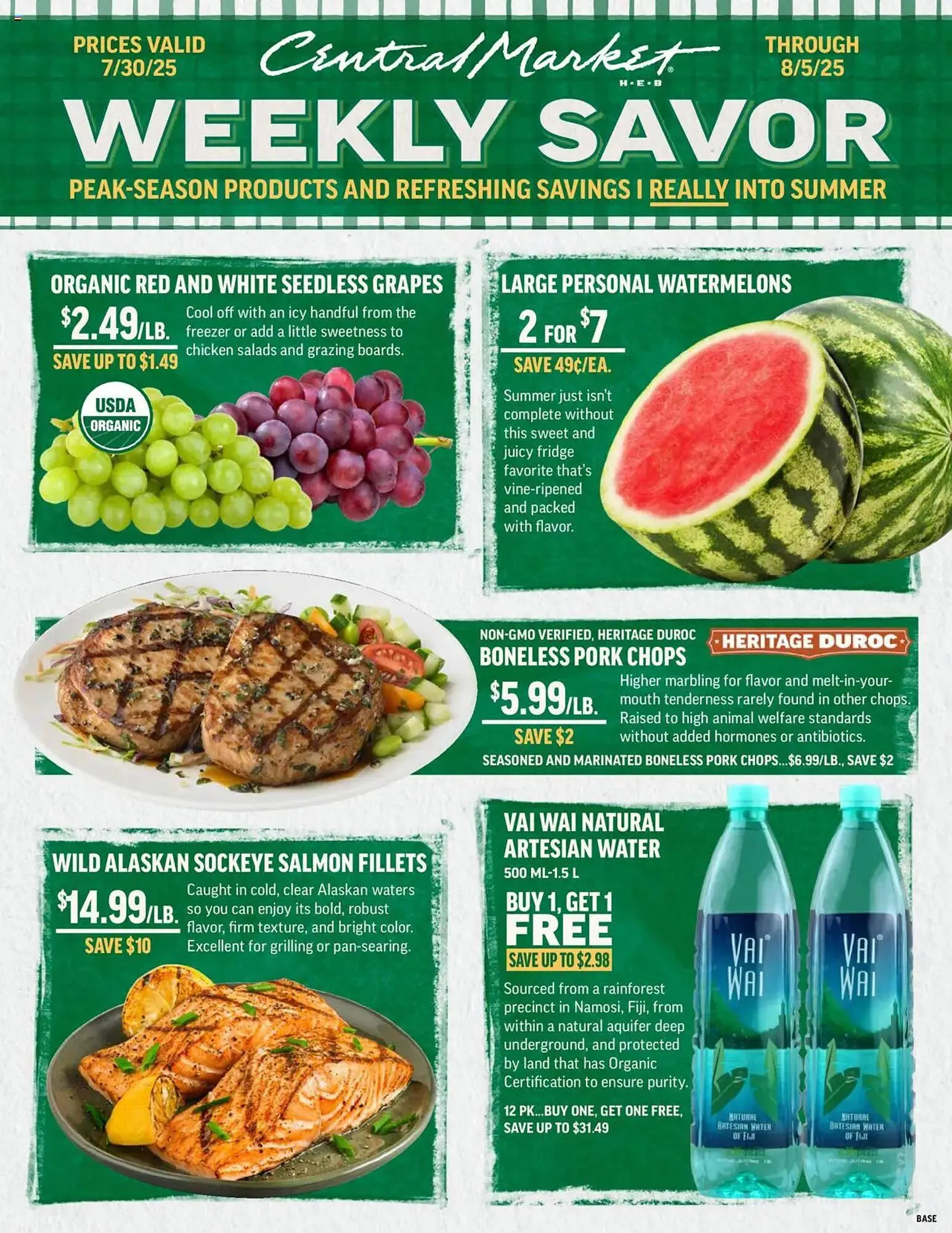 Weekly ad Central Market Weekly Ad from July 30 to August 8 2025 - Page 1