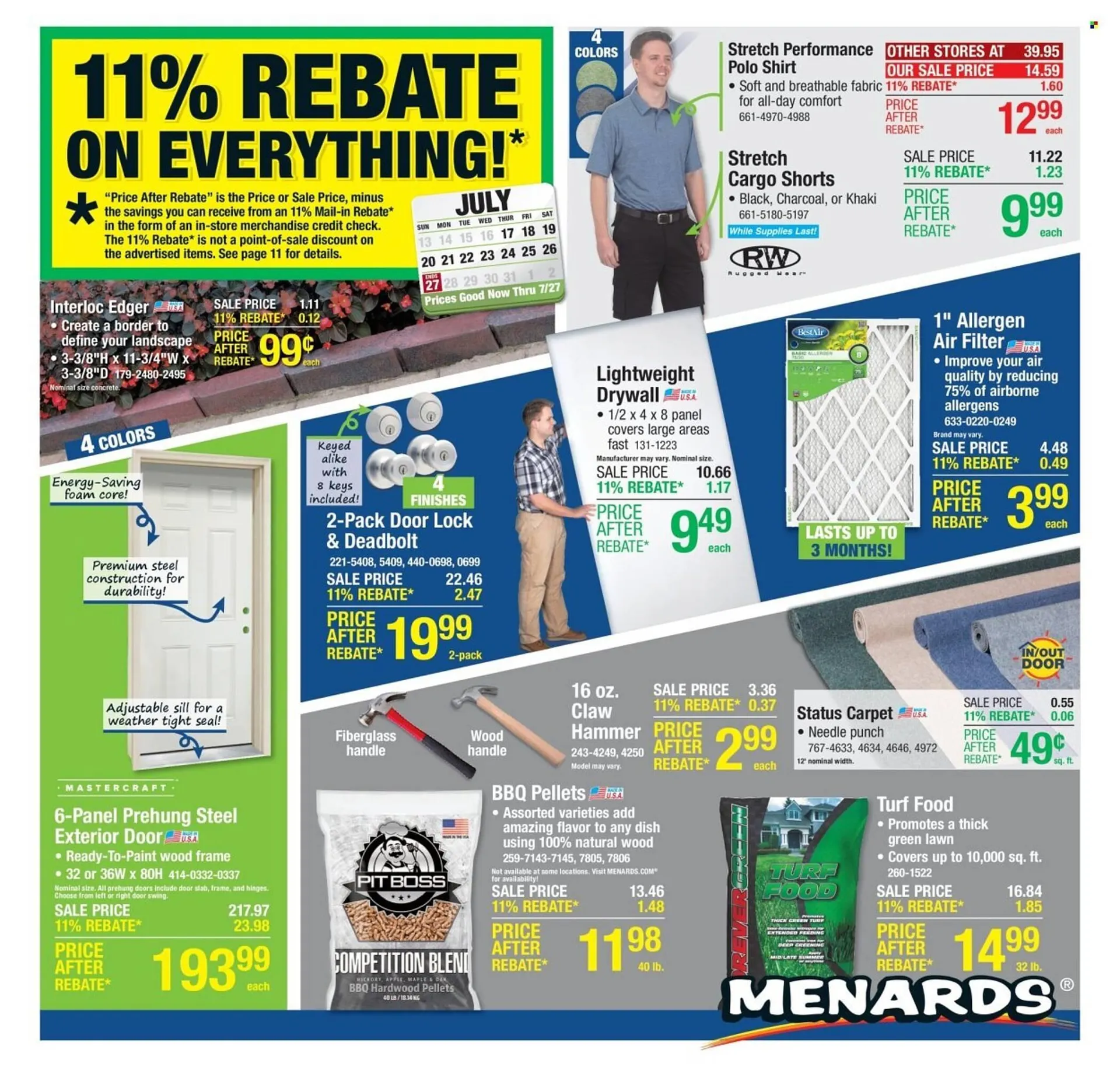 Weekly ad Menards Weekly Ad from July 17 to July 27 2025 - Page 1