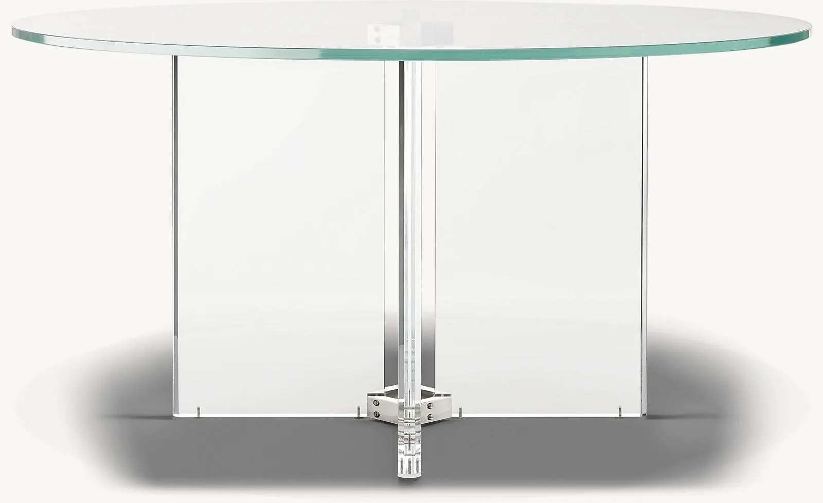 Lazio Acrylic And Glass Round Dining Table