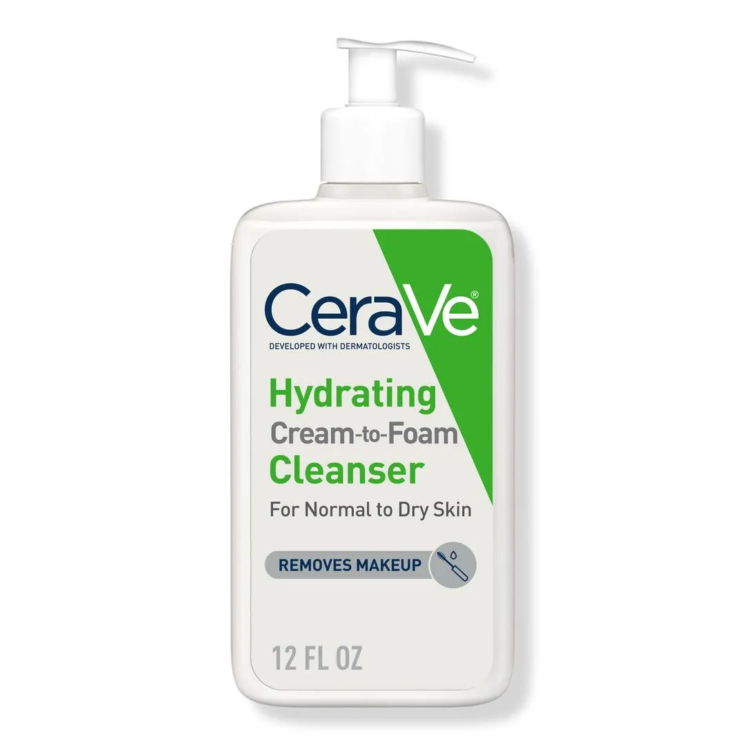 Hydrating Cream-to-Foam Face Wash for Balanced to Dry Skin - 12.0 oz