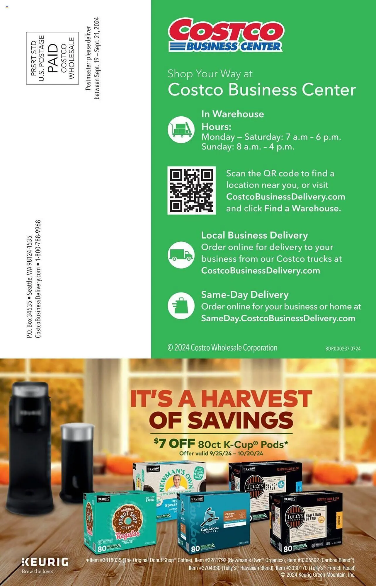 Weekly ad Costco Weekly Ad from September 25 to October 20 2024 - Page 23