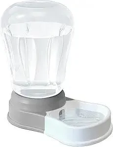 6L Automatic Dog Water Bowl Dispenser - Staltwo Pet Water Dispenser, Large Capacity Water Feeder for Cats and Dogs, BPA-Free, 6-Liter Grey