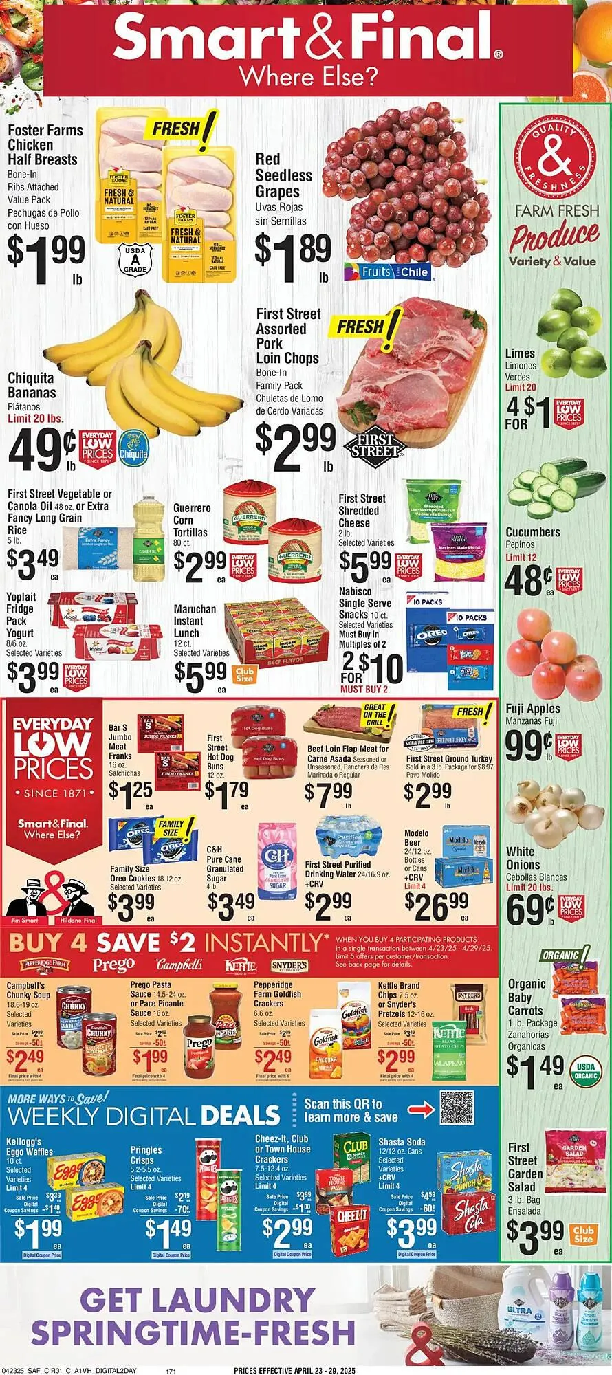 Weekly ad Smart & Final Weekly Ad from April 23 to April 29 2025 - Page 1