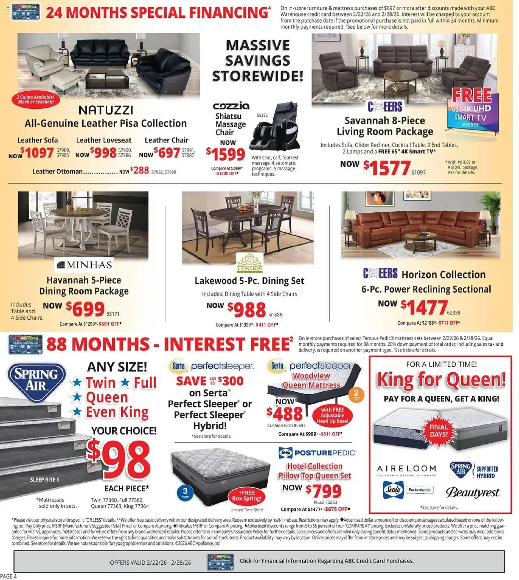 Weekly ad ABC Warehouse weekly ad from February 22 to March 1 2026 - Page 4