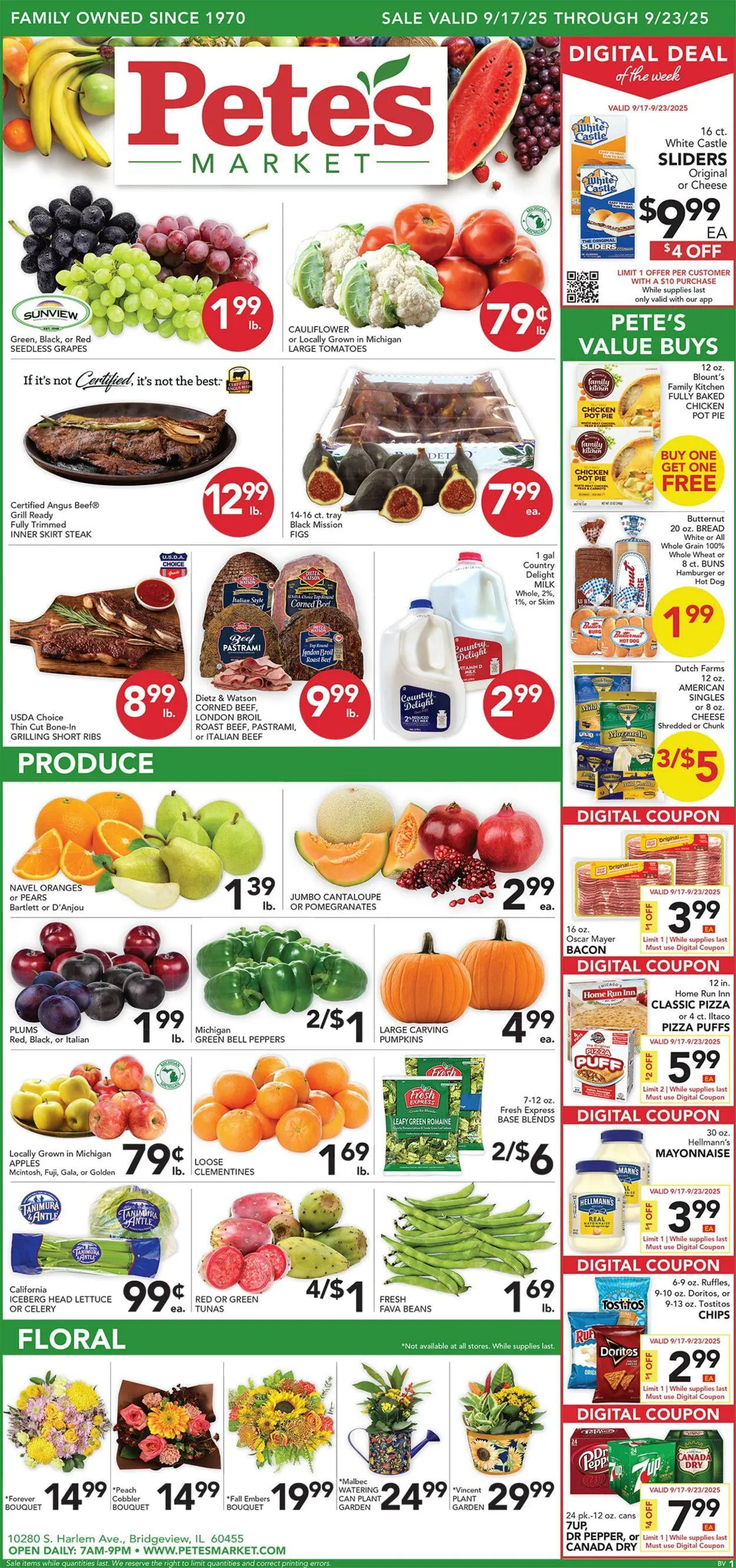 Weekly ad Pete's Fresh Market Current weekly ad from September 17 to September 23 2025 - Page 1