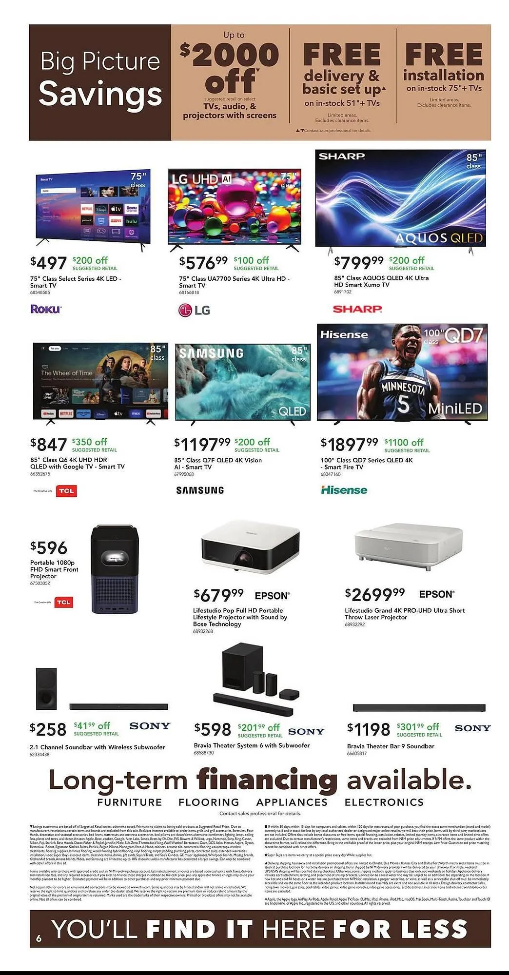 Weekly ad Nebraska Furniture Mart weekly ad from January 14 to January 20 2026 - Page 6