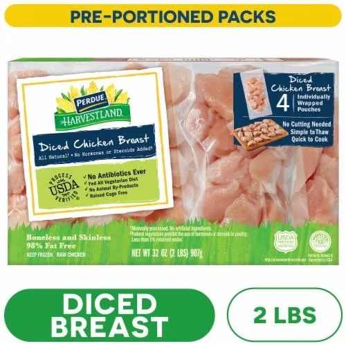 Perdue® Harvestland® Diced Individually Wrapped Chicken Breasts