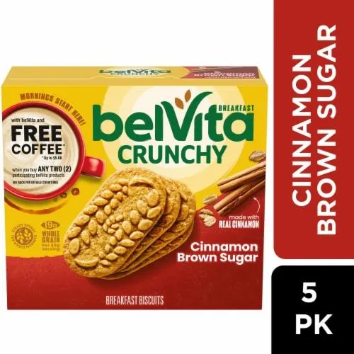 belVita Cinnamon Brown Sugar Breakfast Bars Biscuits