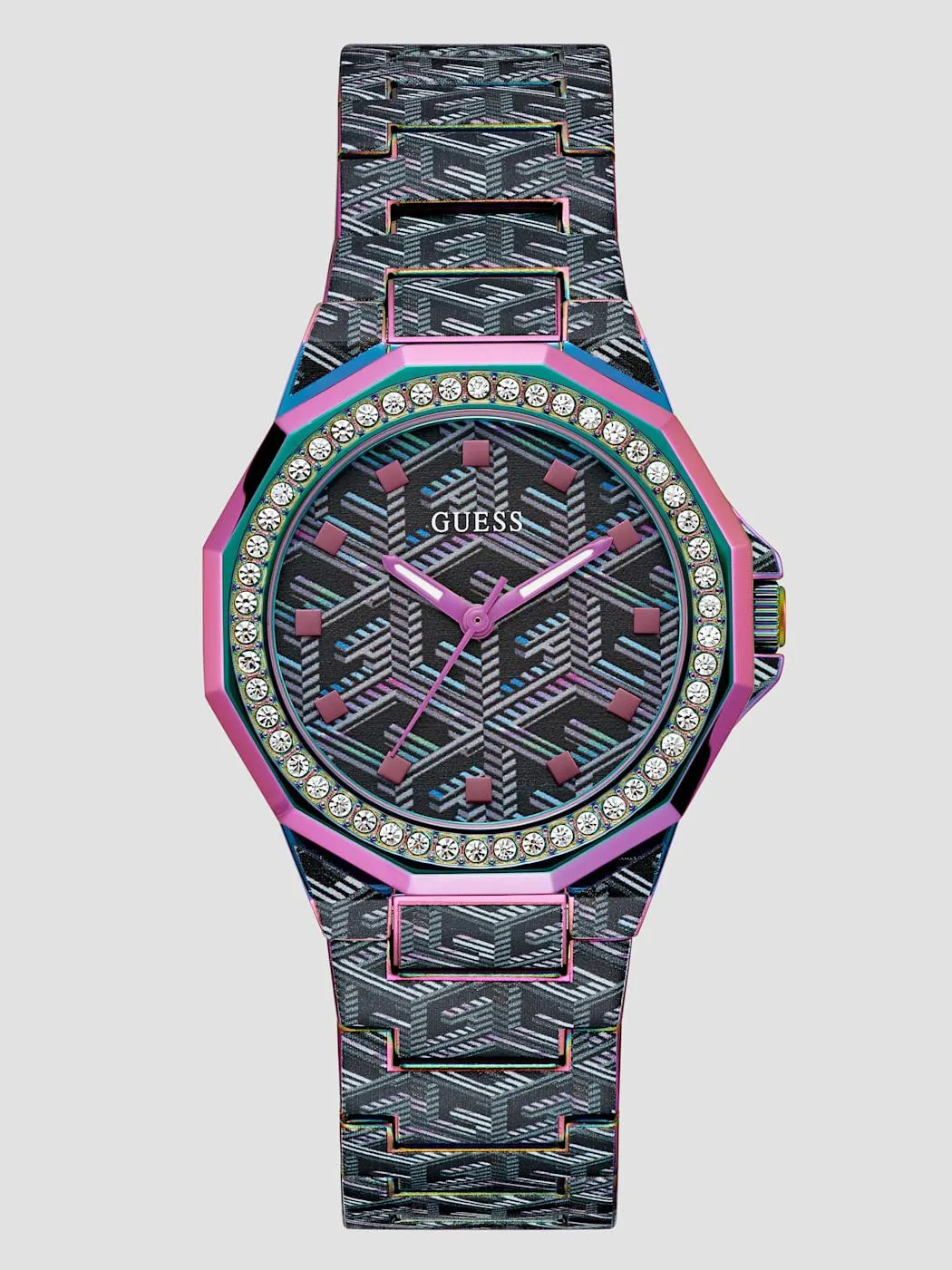 Multi-Tone G-Cube Analog Watch