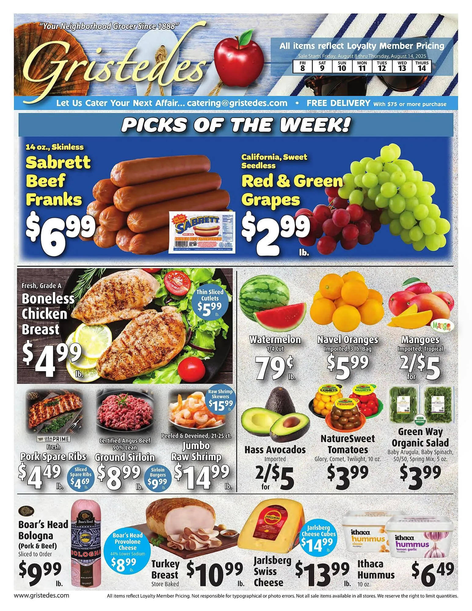 Weekly ad Gristedes Weekly Ad from September 8 to September 14 2025 - Page 1