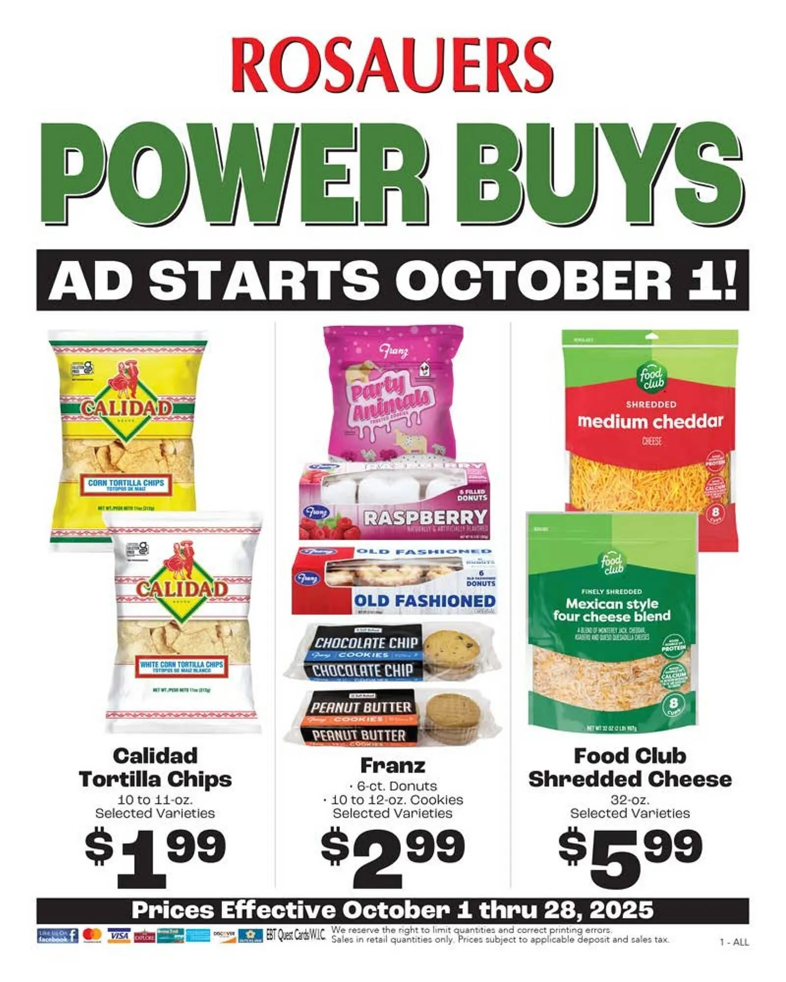 Weekly ad Rosauers weekly ad from October 1 to October 28 2025 - Page 1