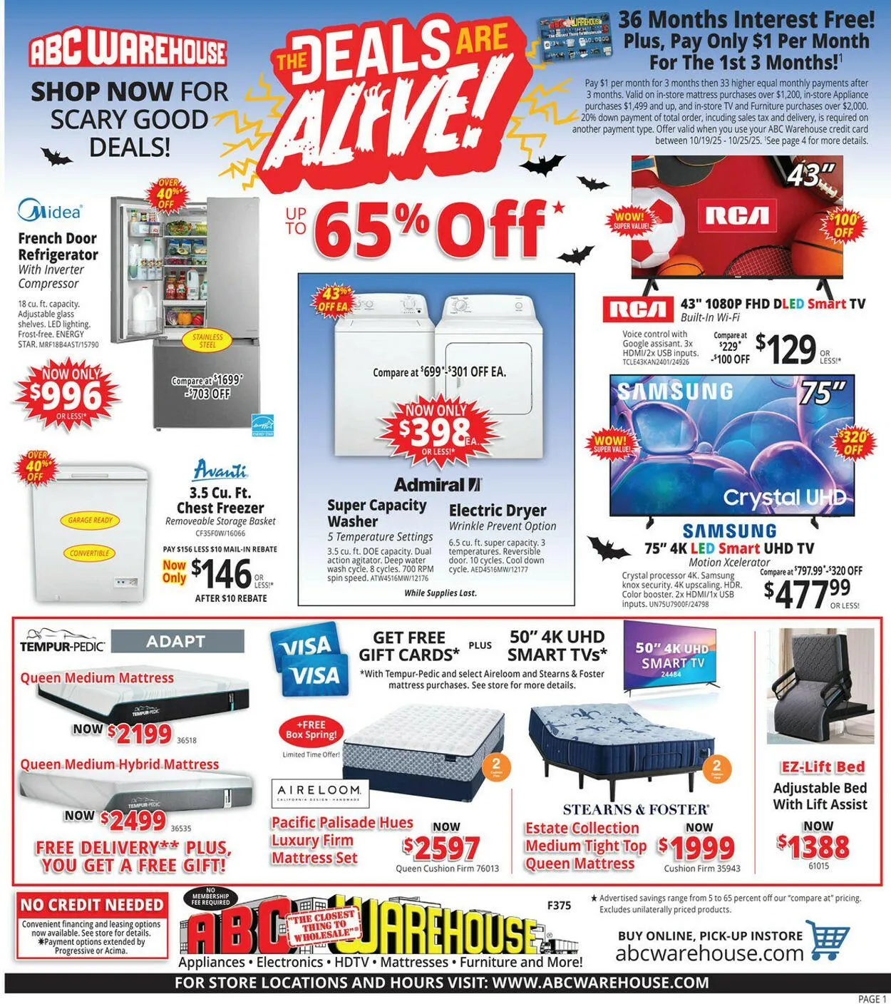 ABC Warehouse Current weekly ad - 1