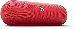 Beats Pill - Wireless Bluetooth Speaker and Portable Charger via USB-C - Up to 24 Hours Battery Life, IP67 Water Resistant, Apple & Android Compatible, Built-in Microphone – Statement Red (Renewed)