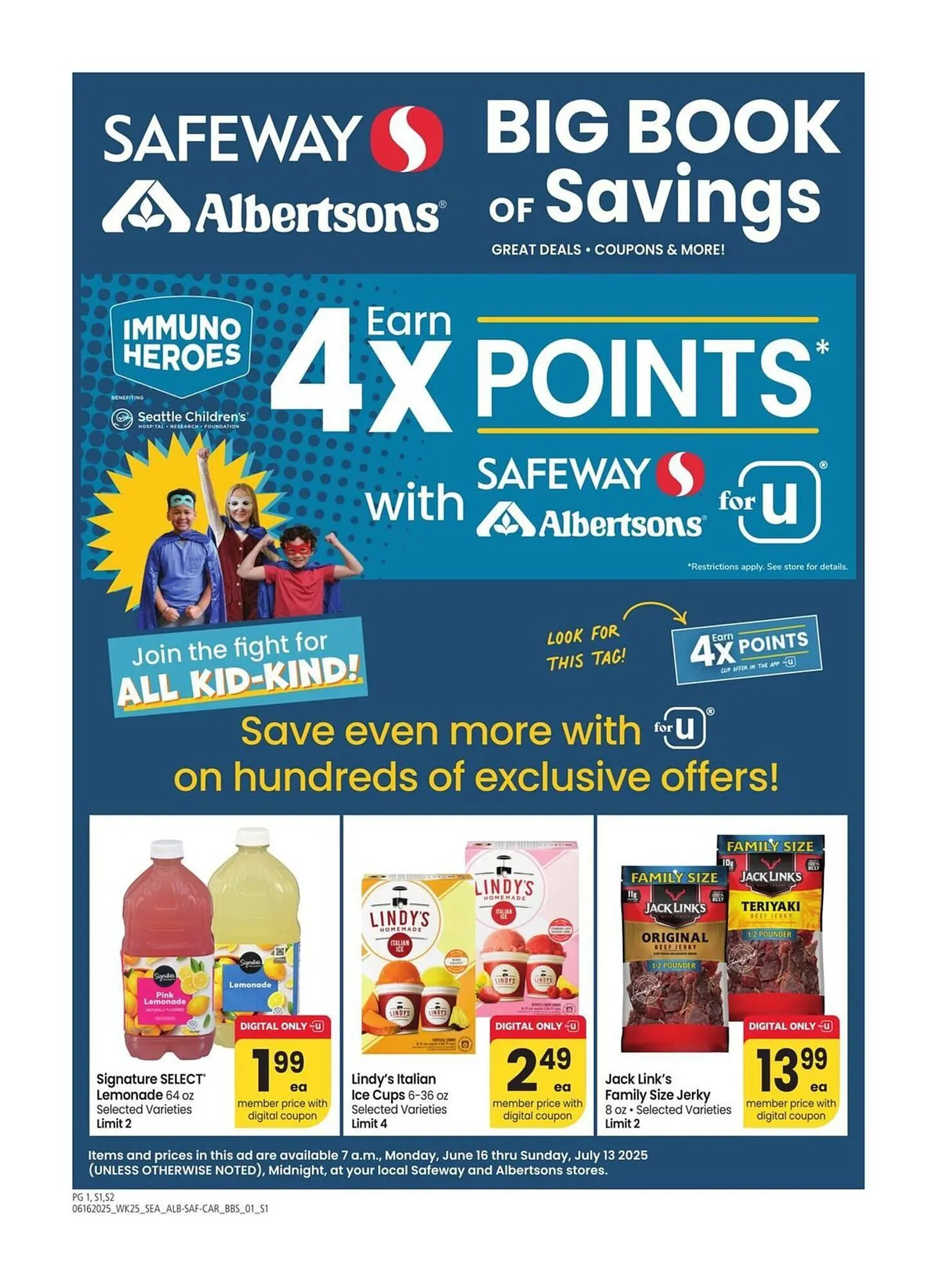 Weekly ad Albertsons Weekly Ad from June 16 to July 13 2025 - Page 1
