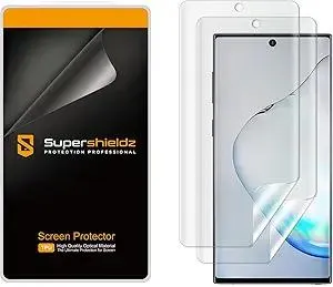 Supershieldz (2 Pack) Designed for Samsung Galaxy (Note 10) Screen Protector, High Definition Clear Shield (TPU)
