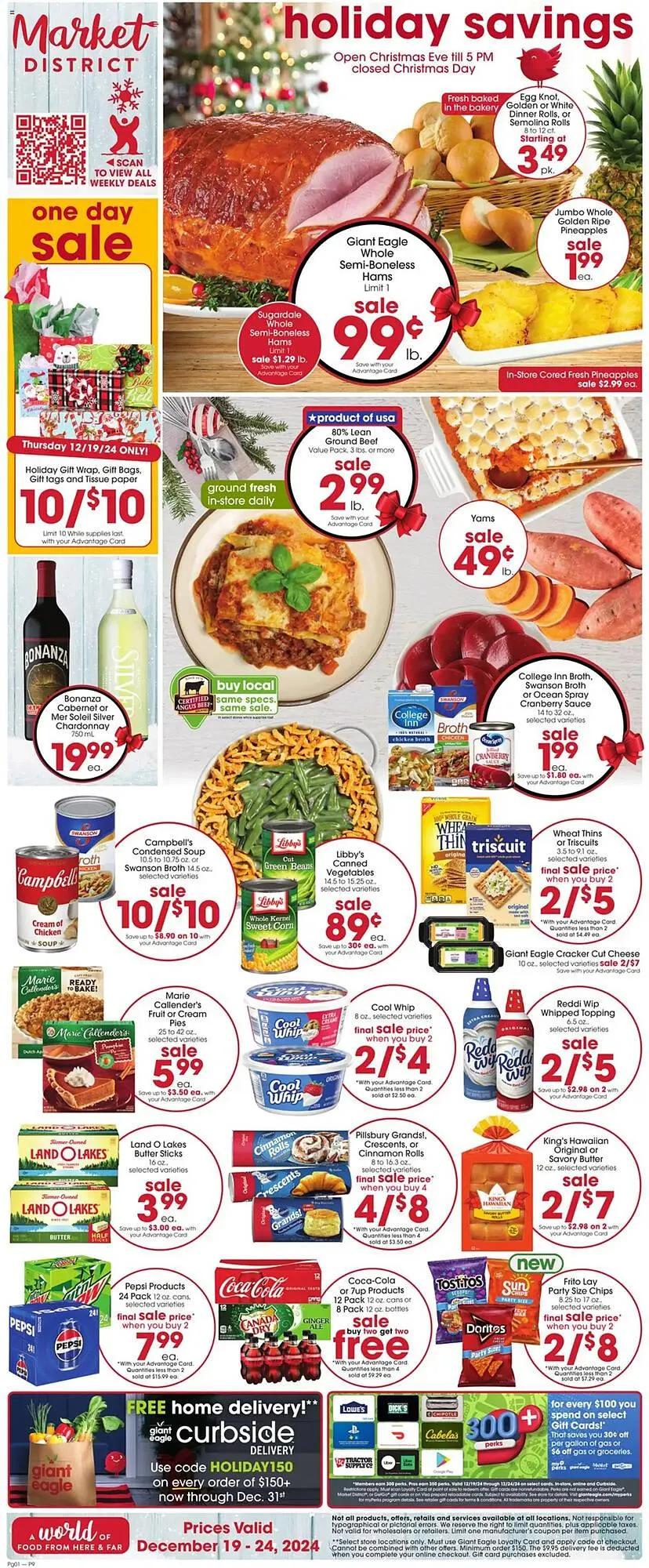 Weekly ad Giant Eagle Weekly Ad from December 19 to December 24 2024 - Page 1