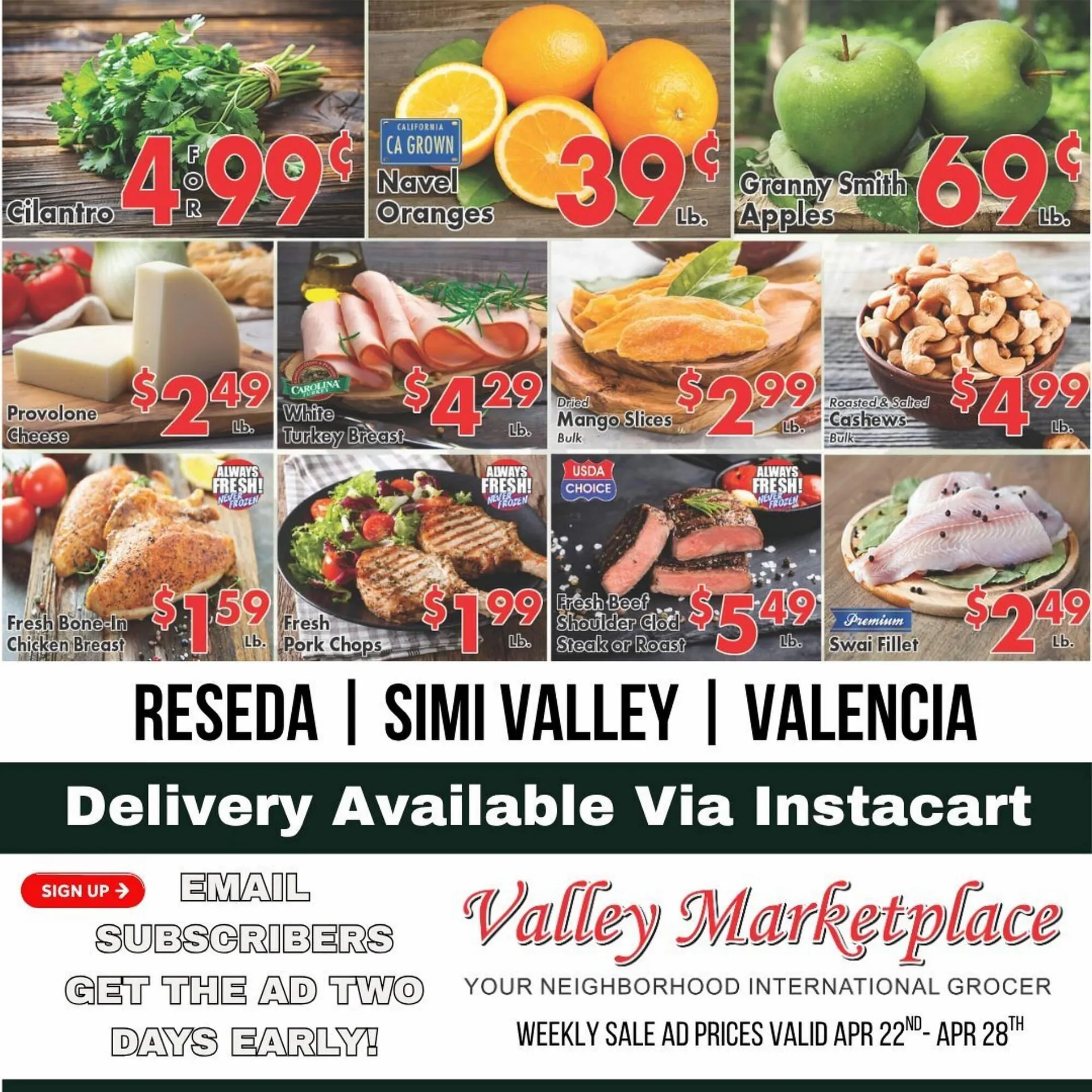 Weekly ad Valley Marketplace weekly ad from April 22 to April 28 2026 - Page 1