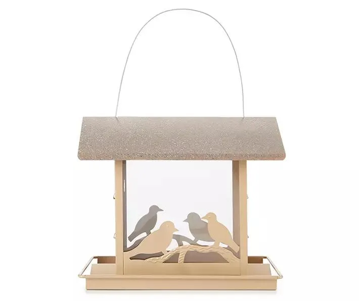 Metal Bird Feeder With Suet Holder