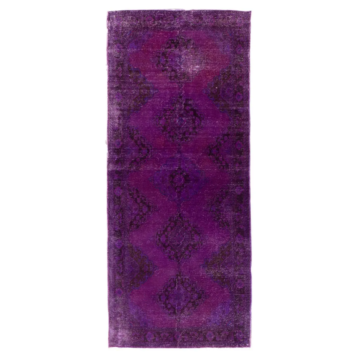 4.8x12 ft Purple Hallway Rug, Handmade Corridor Rug, Stair Runner, Kitchen Rug
