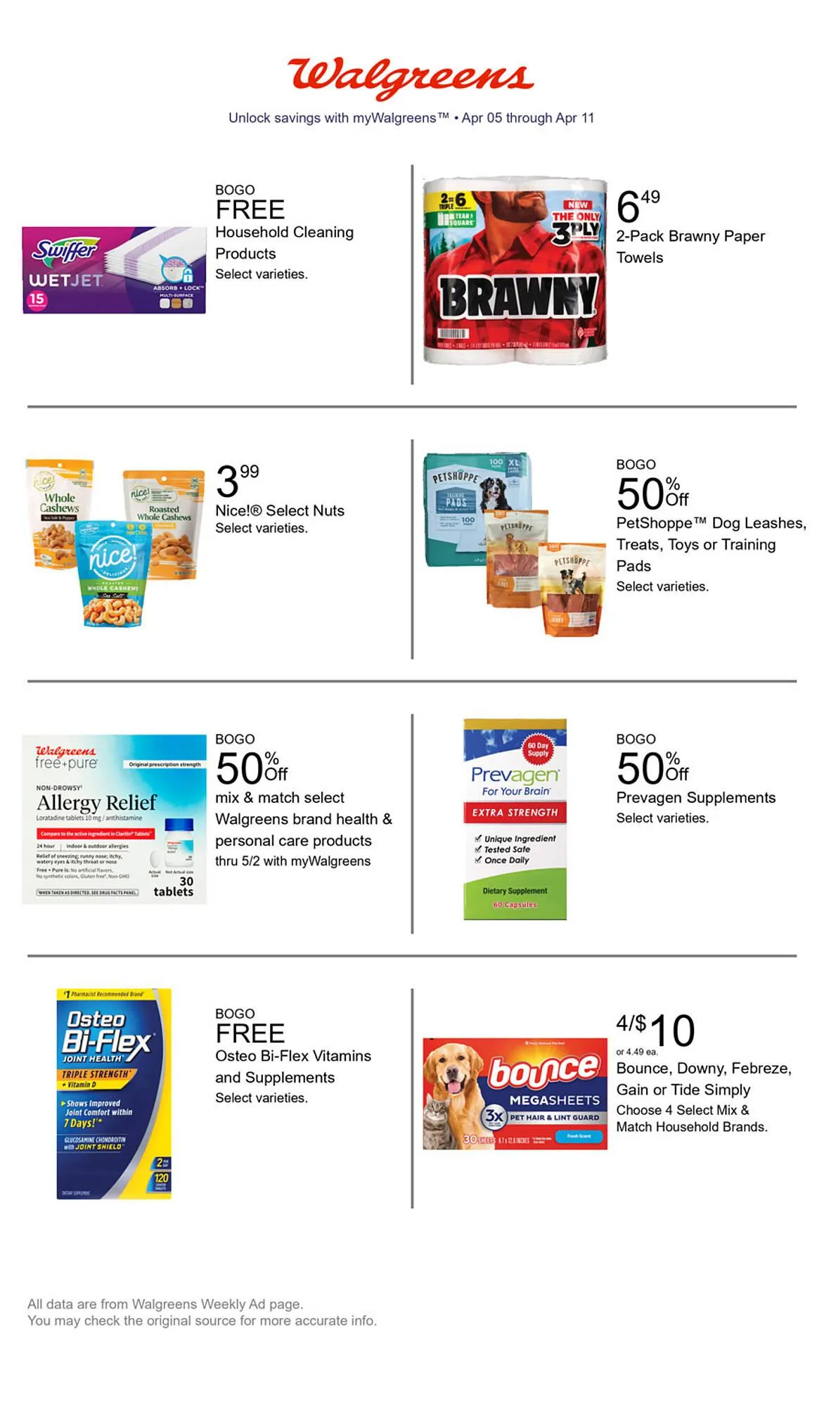 Weekly ad Walgreens weekly ad from April 5 to April 11 2026 - Page 1