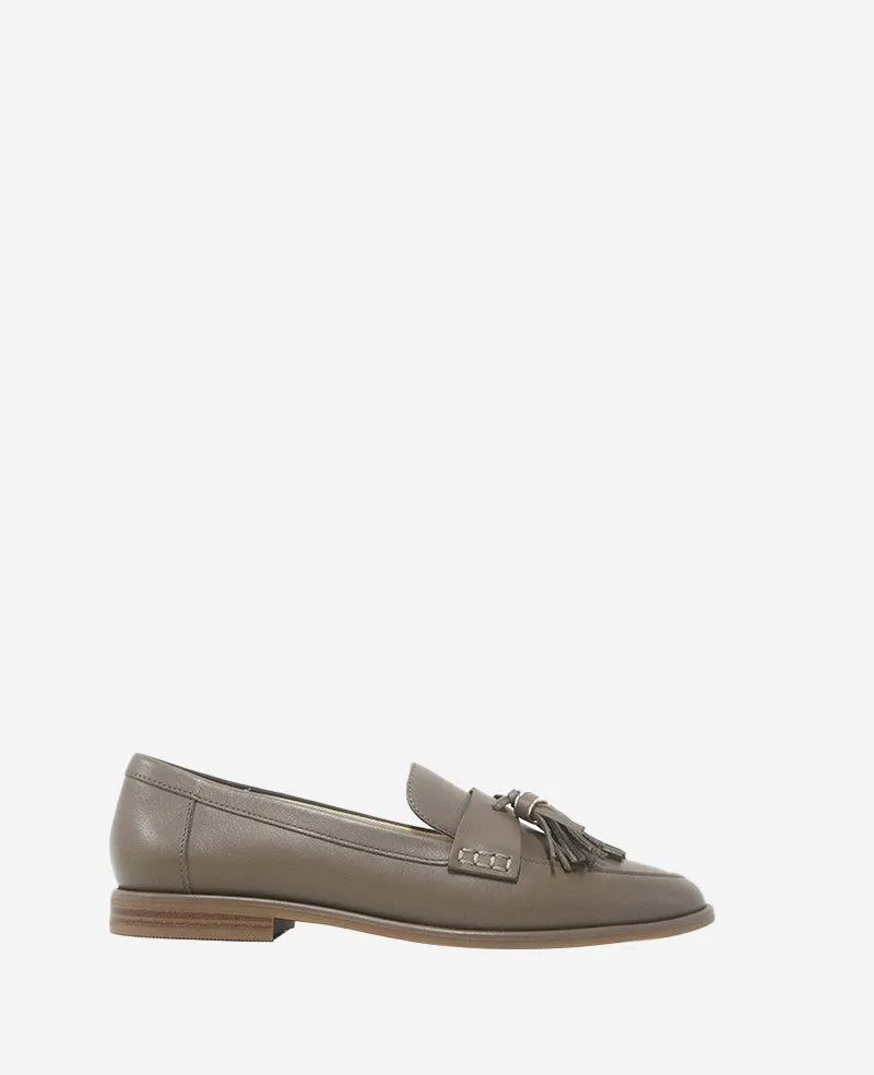 Lyra Leather Loafer - Shitake Leather