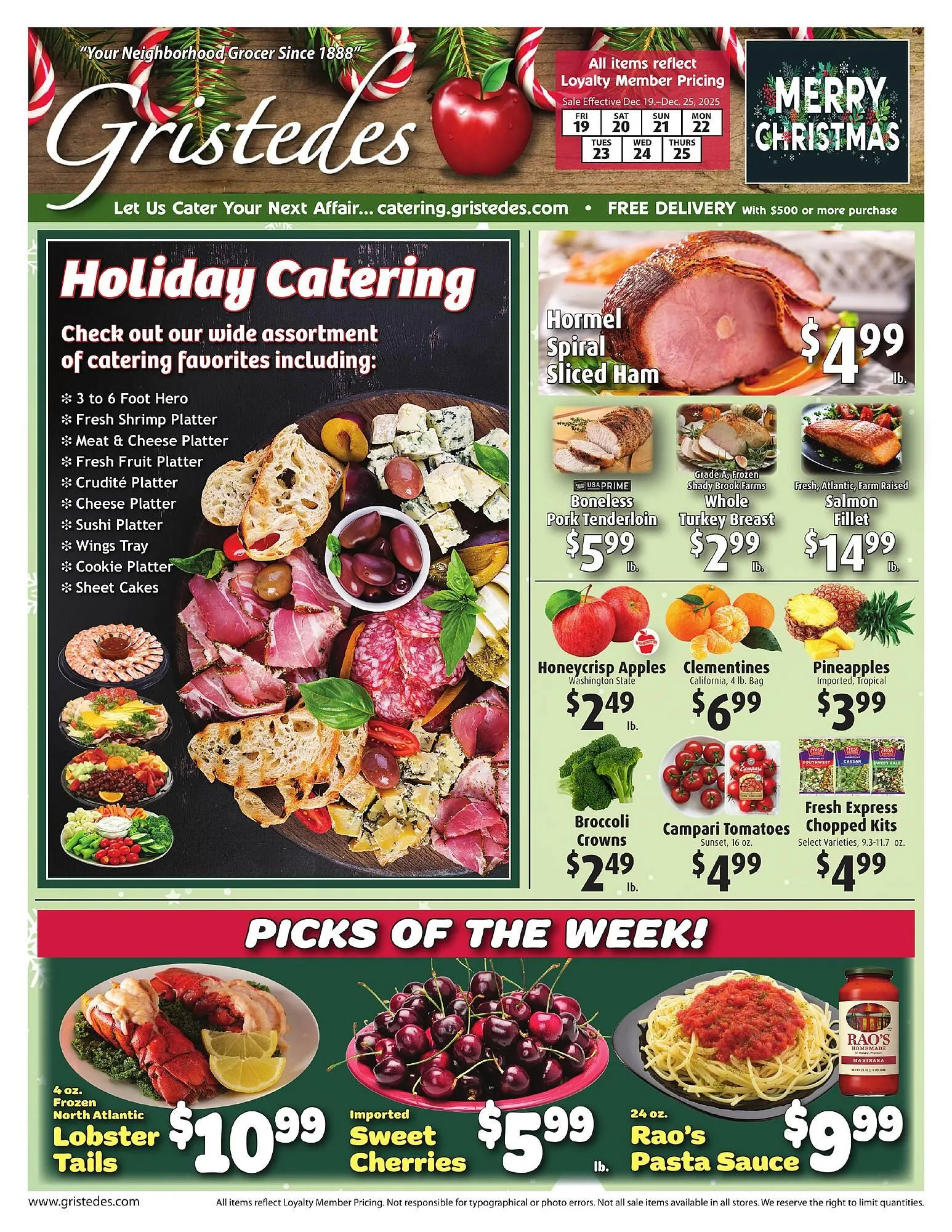 Weekly ad Gristedes circular from December 19 to December 25 2025 - Page 1
