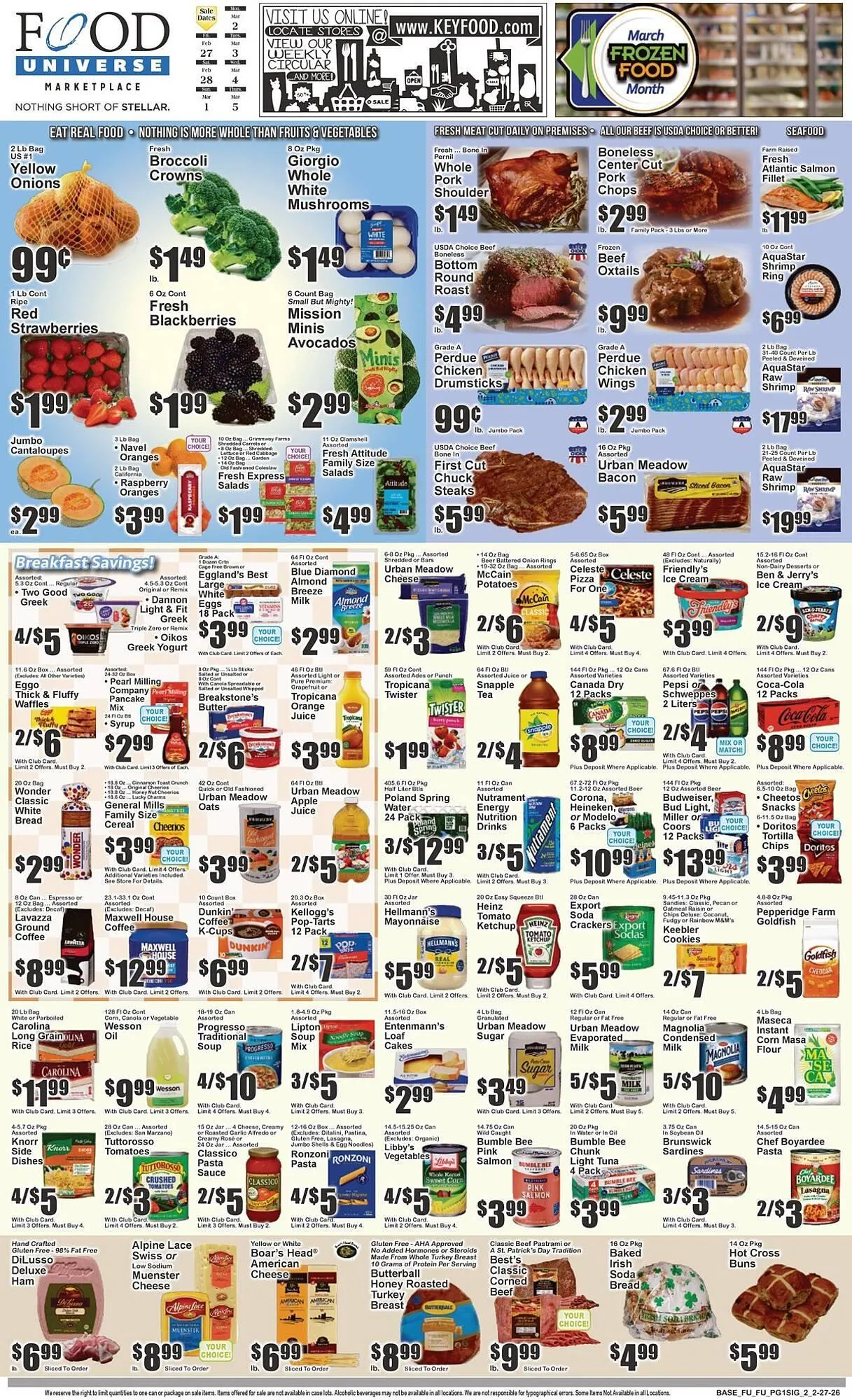 Weekly ad Food Universe circular from March 1 to March 8 2026 - Page 1