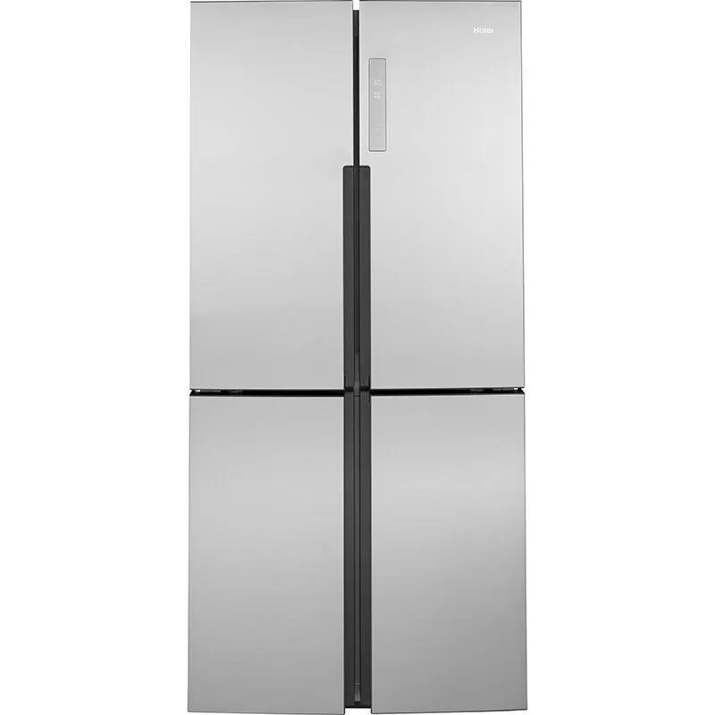 Haier 33 in. 16.8 cu. ft. Counter Depth 4-Door French Door Refrigerator - Stainless Steel