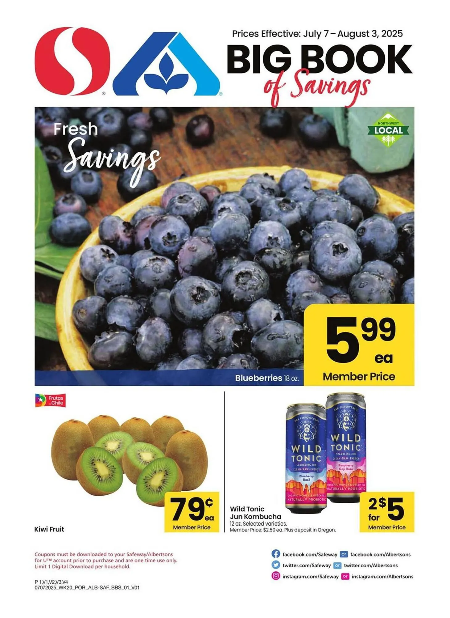 Weekly ad Albertsons Weekly Ad from July 7 to August 3 2025 - Page 1