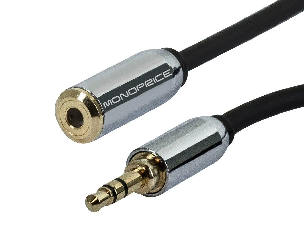 Monoprice Designed for Mobile 12ft 3.5mm Extension Cable