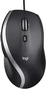 Logitech M500s Advanced Corded Mouse with Advanced Hyper-Fast Scrolling & Tilt, Customizable Buttons, High Precision Tracking with DPI Switch, USB Plug & Play