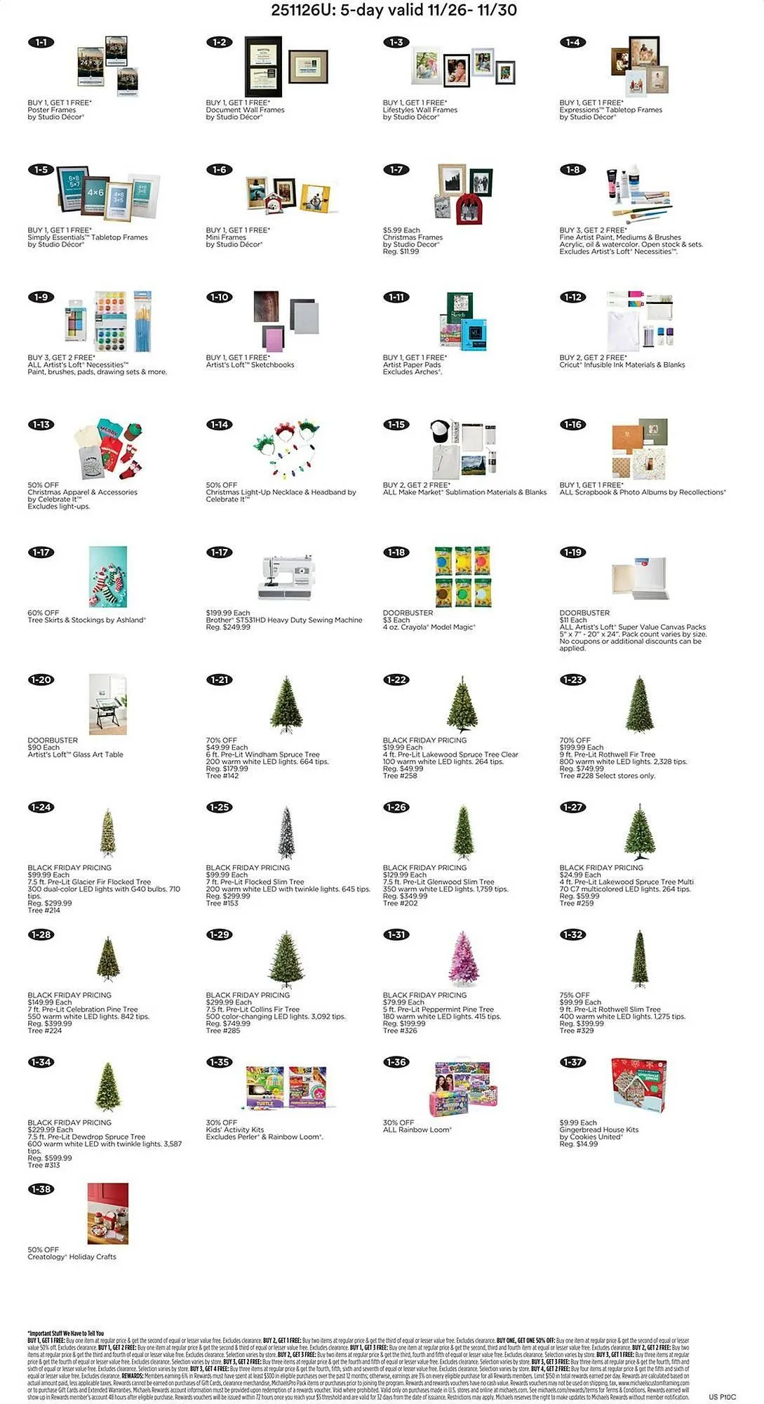 Weekly ad Michaels weekly ad from November 26 to November 30 2025 - Page 1