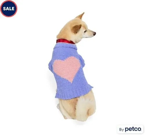 YOULY Heart Sweater for Dogs and Cats, XX-Small, Multi-Color