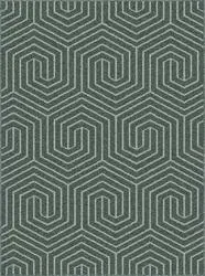 U-Carpet Bohemian Brushed Iron 3' x 4' Accent Rug