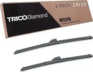 TRICO Diamond™ (25-2419) 24 Inch & 19 inch pack of 2 High Performance Automotive Replacement Windshield Wiper Blades For My Car Super Premium All Weather Beam Blade for Select Vehicle Models