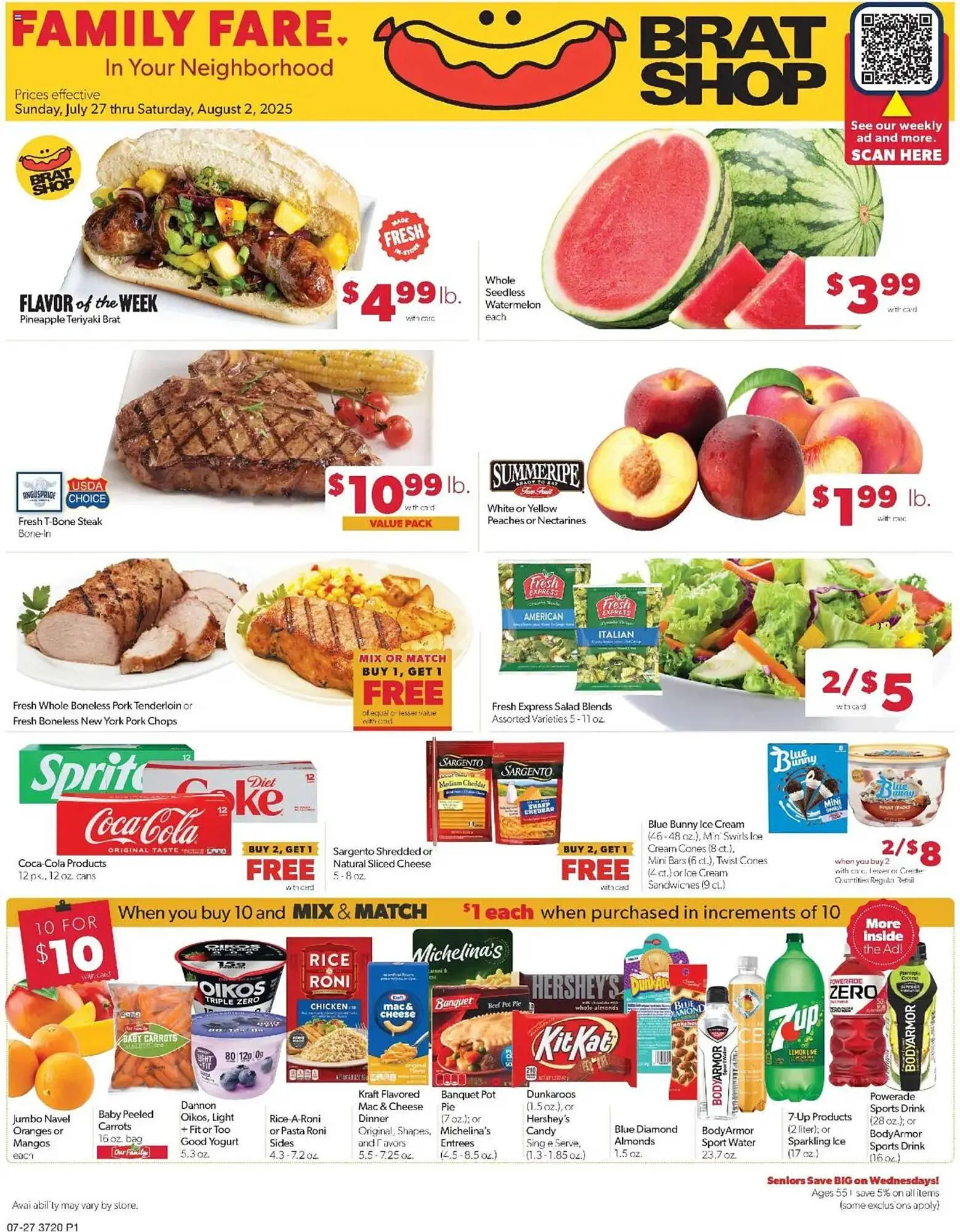 Weekly ad Family Fare Weekly Ad from July 25 to August 4 2025 - Page 1