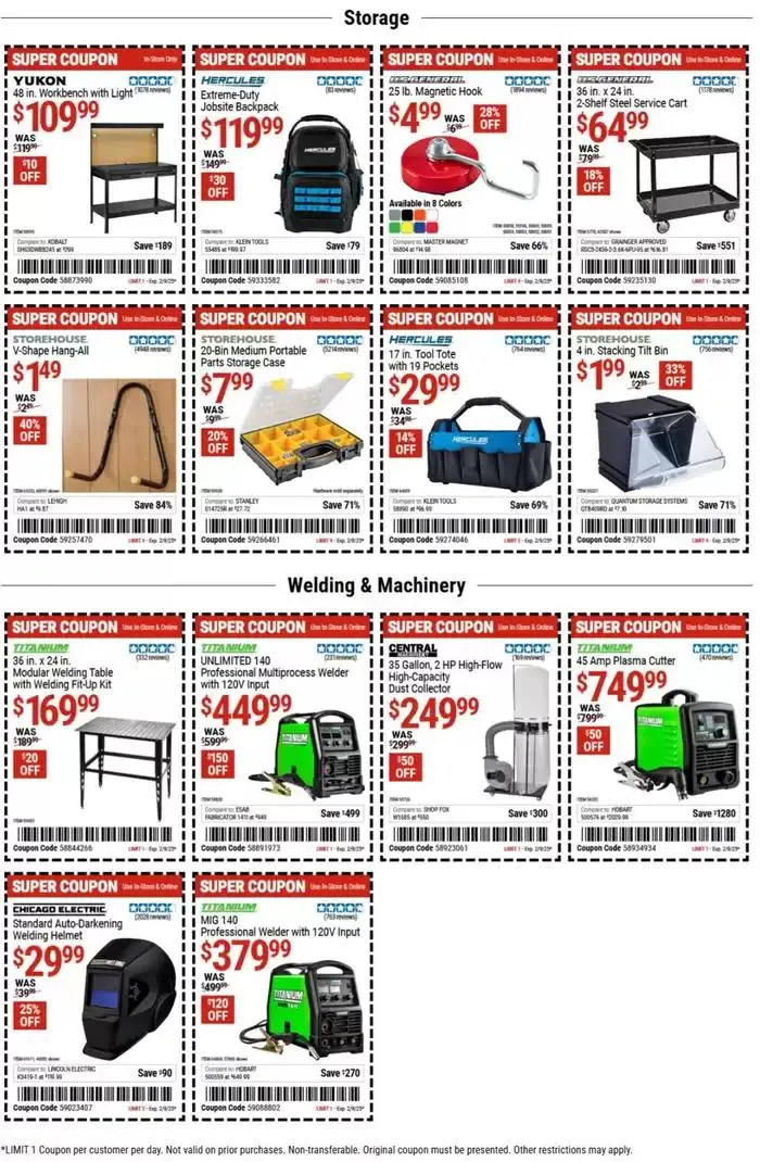 Weekly ad Harbor Freight Tools weekly ad from January 27 to February 10 2025 - Page 5