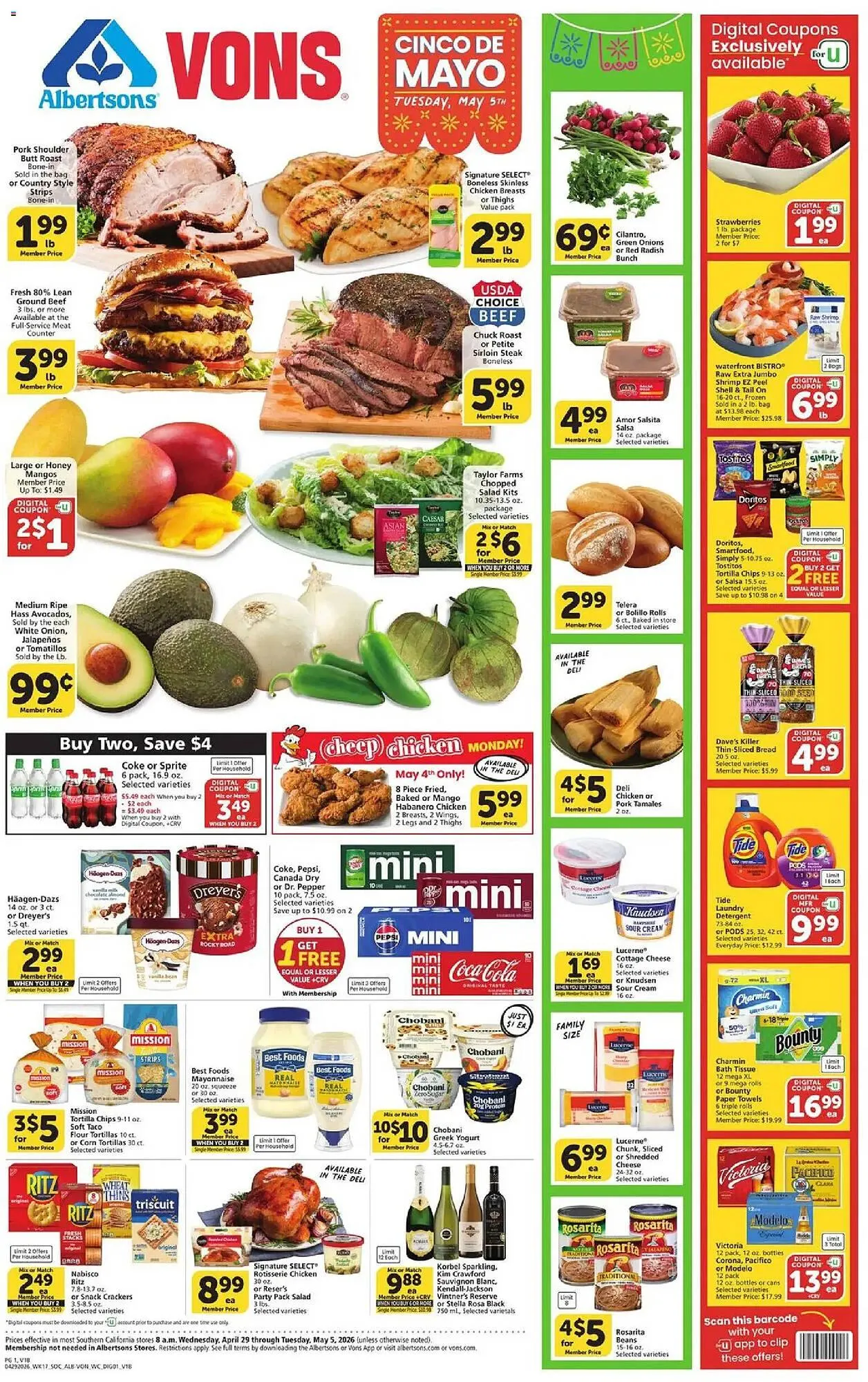 Vons weekly ad - 1