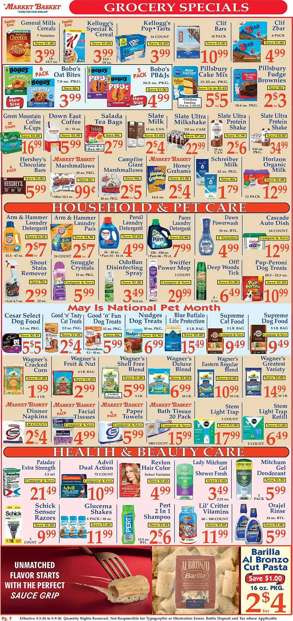 Weekly promotion Market Basket weekly ad spanning from May 3 to May 9 2026 - Page 7 for Catalogue 365
