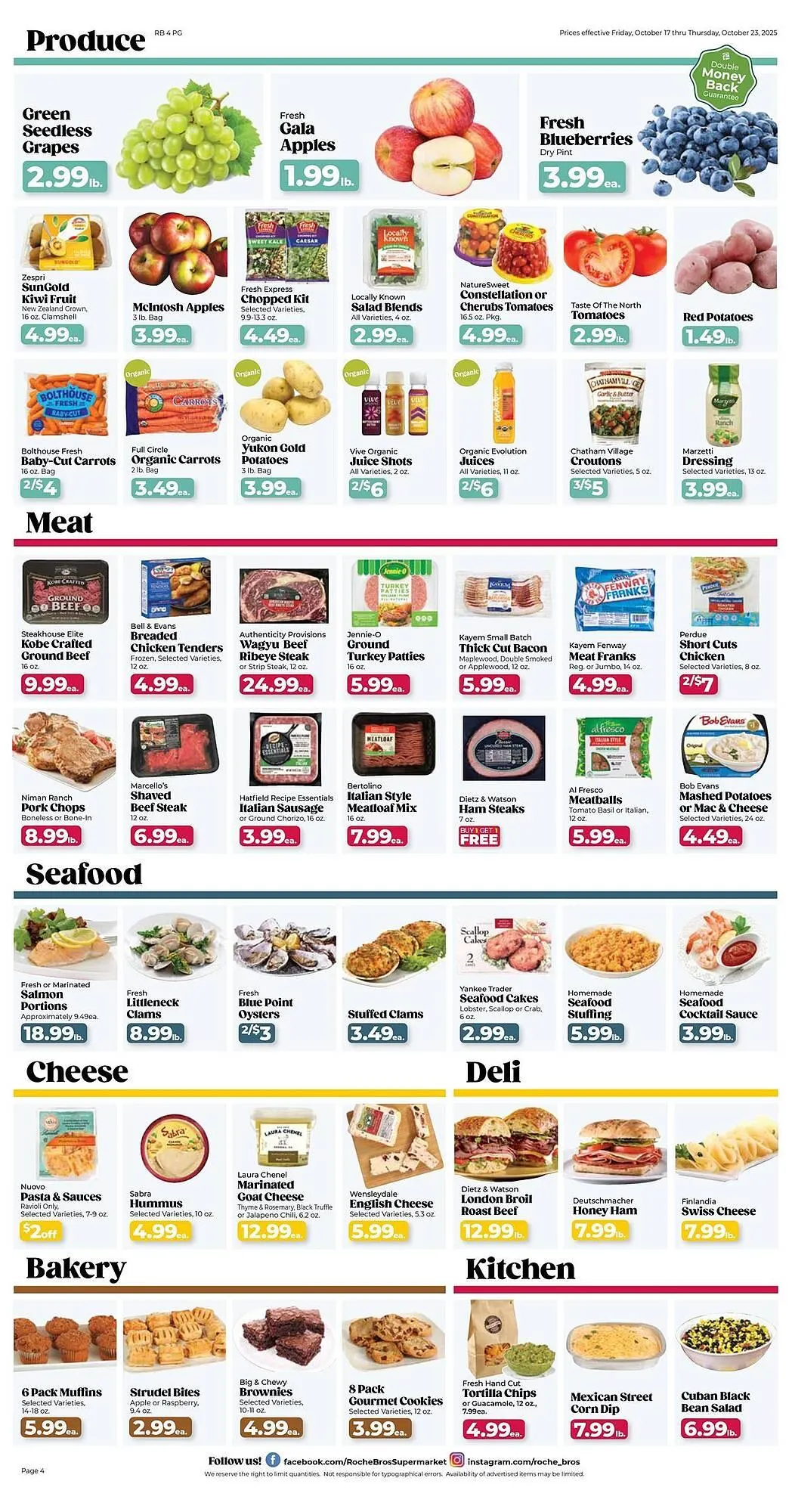 Weekly ad Roche Bros weekly ad from October 17 to October 23 2025 - Page 4