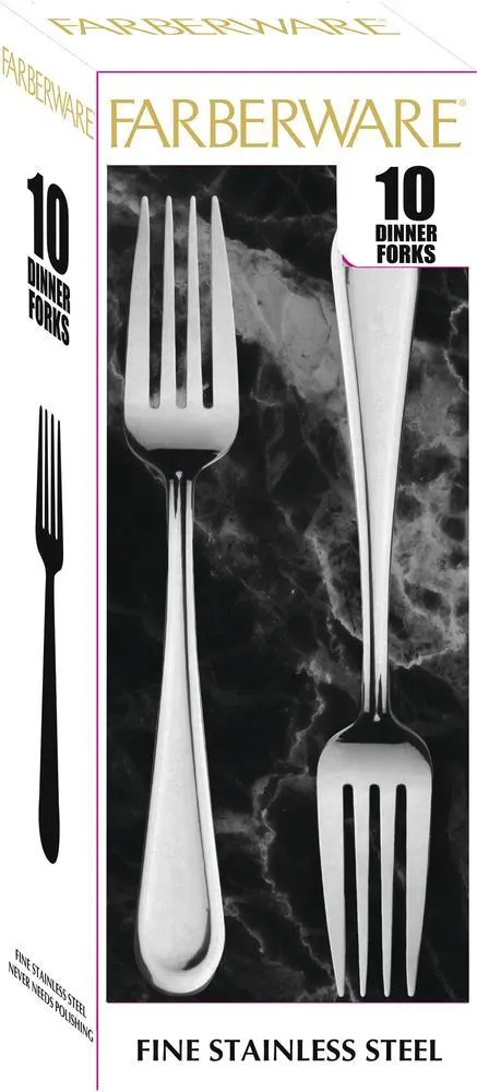 Farberware 10-Piece Dinner Fork Set