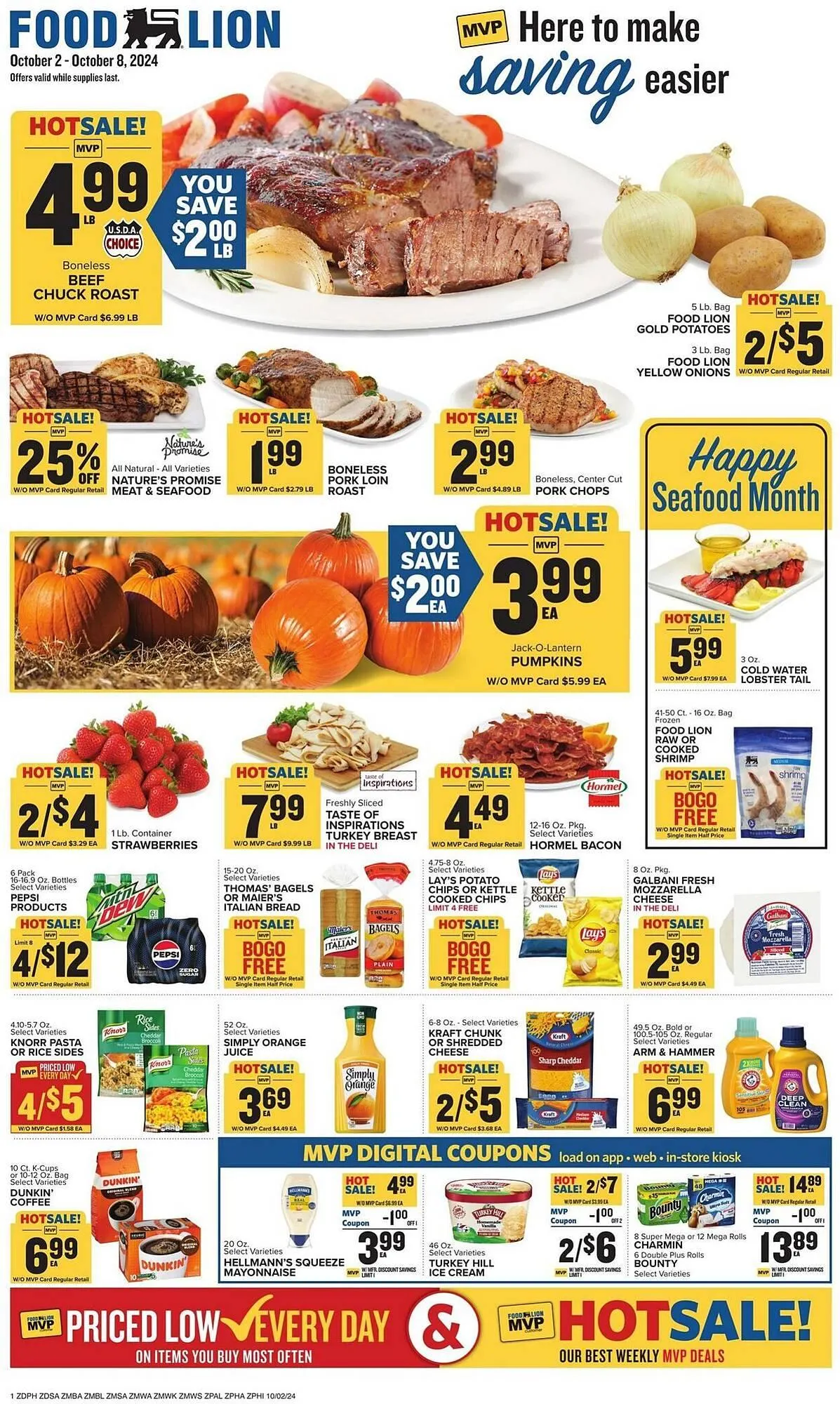 Weekly ad Food Lion Weekly Ad from October 2 to October 8 2024 - Page 1