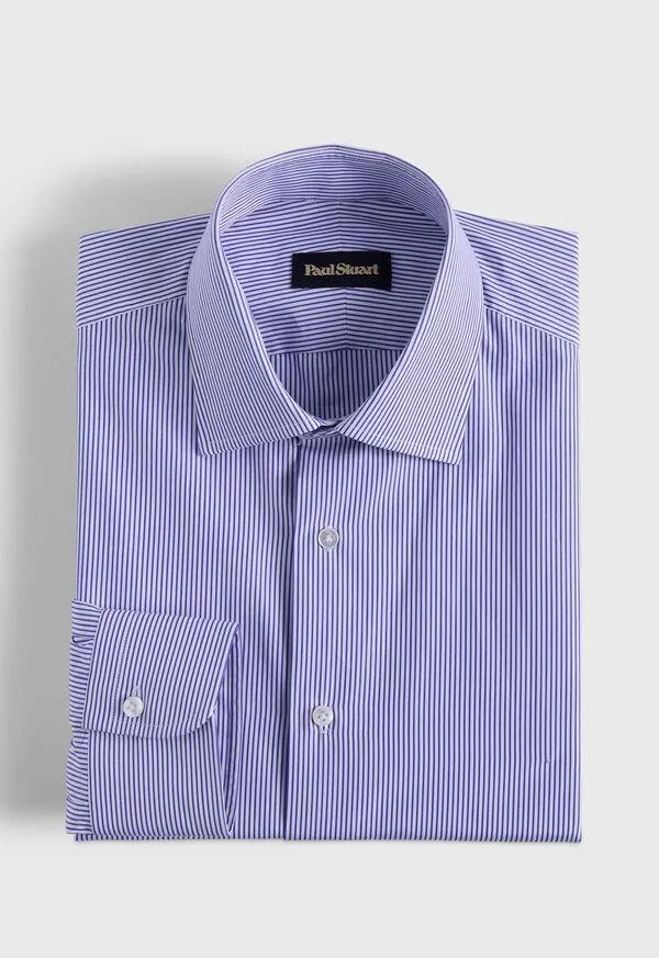 Purple Micro Stripe Dress Shirt